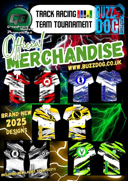 OFFICIAL 2025 TRACK RACING TEAM TOURNAMENT MERCHANDISE! - Grasstrack ...